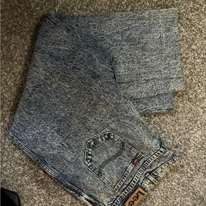 Vintage lee Men's Blue Denim Jeans 50x30